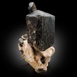 Fluoro-richterita<br />Zona Wilberforce, Condado Haliburton, Ontario, Canadá<br />10 x 10 x 21.5 cm / cristal principal: 10.6 cm<br /> (Autor: Museo MIM)