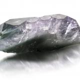 FluorapatiteGanadao (Colina Gandao), Distrito Mohmand, Division Peshawar, Provincia Khyber Pakhtunkhwa, Paquistán16.5 x 2 x 6.5 cm / main crystal: 16.2 cm (Author: MIM Museum)