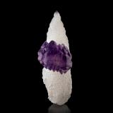 Quartz (variety amethyst)Andilamena, Distrito Andilamena, Provincia Toamasina (Tamatave), Región Alaotra-Mangoro, Madagascar3.5 x 3.5 x 10.5 cm / main crystal: 10.2 cm (Author: MIM Museum)