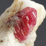 Corundum (variety Ruby)Jagdalek Mine, Surobi, Kabul, Afganistán5 x 3 cm (Author: Volkmar Stingl)