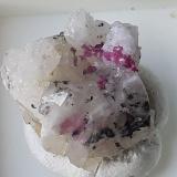 Erythrite, QuartzMina Vignola, Valsugana, Vignola-Falesina, Provincia Trento, Trentino-Alto Adige (Trentino-Südtirol), Italia1,5 x 1,5 cm (Author: Volkmar Stingl)