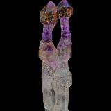 Quartz (variety amethyst)Distrito Karur, Tamil Nadu, India4.1 x 1.1 cm (Author: am mizunaka)