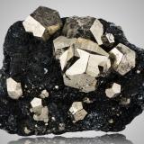 Pyrite with HematiteMina Rio (Mina Rio Marina), realce Valle Giove, Rio Marina, Isla de Elba, Provincia Livorno, Toscana, Italia25 x 13 x 17.5 cm / main crystal: 7.5 cm (Author: MIM Museum)