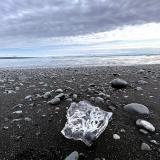 La playa Fellsfjara (Eystri-Fellsfjara, al este, y Vestri-Fellsfjara, al oeste) es conocida también como ‘Diamond Beach’. (Autor: Antonio P. López)