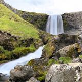 La cascada Svöðufoss en el antiguo acantilado de columnas de dolerita. (Autor: Antonio P. López)