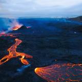 Imagen del volcán Sundhnúkur tomada con un dron, cerca de Grindavík, el 18 de junio de 2024. Autor y copyright ©: David Aguilar Martin. (Autor: Antonio P. López)