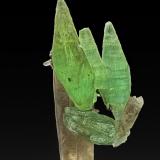 Beryl (variety aquamarine), Quartz (variety smoky quartz)Pegmatita Manakana, Manakana, Comuna Manakana, Distrito Tsaratanàna, Región Betsiboka, Madagascar8.4 x 3.2 cm (Author: am mizunaka)