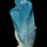 Euclase, Albite (variety cleavelandite)<br />La Marina Mine, Municipio Pauna, Western Emerald Belt, Boyacá Department, Colombia<br />10x21x7mm<br /> (Author: Fiebre Verde)