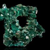 Dioptase with FornaciteRepública Democrática del Congo (Zaire)11,5	x	5,0	x	11,5	cm (Author: MIM Museum)