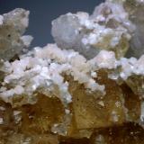 Fluorite, Quartz, Dolomite<br />Freiberg District, Erzgebirgskreis, Saxony/Sachsen, Germany<br />FOV approximately 3 cm<br /> (Author: Jesse Fisher)