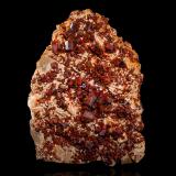 Vanadinite with BaryteMibladen (distrito minero Mibladen), Midelt, Provincia Midelt, Región Drâa-Tafilalet, Marruecos27.0	x 20.0 x 12.0 cm (Author: MIM Museum)