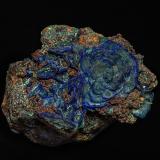 Azurite, MalachiteMina Sepon, Distrito Vilabouly, Provincia Savannakhét, Laos (R.D.P. Lao)10.0 x 7.6 cm (Author: am mizunaka)