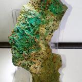 Malaquita<br />Mines de Can Montsant, Can Montsant (Massís del Montnegre), Hortsavinyà, Tordera, Comarca Maresme, Barcelona, Cataluña / Catalunya, España<br />8x4 cm.<br /> (Autor: Adri Rodríguez)