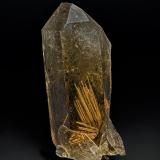 Quartz (variety smoky quartz), RutileCascavel, Paraná, Brasil12.5 x 5.6 cm (Author: am mizunaka)