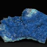 Quartz, Shattuckite, ChrysocollaMina Milpillas, nivel 1100, Cuitaca, Municipio Santa Cruz, Sonora, México8.5 x 5.7 cm (Author: am mizunaka)