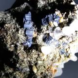 Bournonite, Pyrite, Calcite, SideriteMina Brosso, Cálea, Léssolo, Distrito Canavese, Provincia Ciudad metropolitana de Turín, Piamonte (Piemonte), Italia62 x 49 mm (Author: Sante Celiberti)