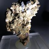 Bournonite, Pyrite, Calcite, SideriteMina Brosso, Cálea, Léssolo, Distrito Canavese, Provincia Ciudad metropolitana de Turín, Piamonte (Piemonte), Italia62 x 49 mm (Author: Sante Celiberti)