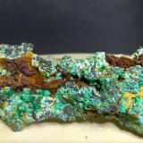 Copper, Malachite, GypsumCampiglia Marittima, Campigliese, Provincia Livorno, Toscana, Italia91 x 36 mm (Author: Sante Celiberti)