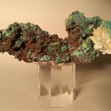 Copper, Malachite, GypsumMina Fenice Capanne, Massa Marittima, Provincia Grosseto, Toscana, Italia16 x 5,5 cm (Author: Sante Celiberti)