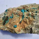 Chrysocolla, Malachite, Dolomite, Tetraedrite-GroupDistrito minero Ringenwechsel, Troi, Distrito Schwaz, Valle Inn, Tirol Norte, Tirol, Austria15 x 10 cm (Author: Volkmar Stingl)