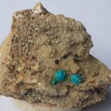 Chrysocolla, Tenorite, Dolomite, CalciteDistrito minero Ringenwechsel, Troi, Distrito Schwaz, Valle Inn, Tirol Norte, Tirol, Austria4,5 x 3 cm (Author: Volkmar Stingl)