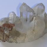 Quartz, limonit after PyriteSamnaun, Valle Müstair, Valle Engadin, Grisones (Grischun; Graubünden), Suiza5,5 x 3 cm (Author: Volkmar Stingl)