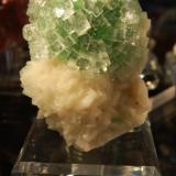 From the front. 
Apophyllite on Stilbite
Momin Akhada
Rahri. Maharashtra. India (Author: Gail)