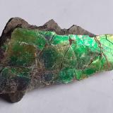 Aragonite (variety ammolite)<br />Lethbridge, Alberta, Canada<br />4 x 1,7 cm<br /> (Author: Volkmar Stingl)