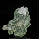 Quartz, Actinolite (variety byssolite)Glaciar Miage, Valle Veny, Macizo Monte Bianco (Macizo Mont Blanc), Courmayeur, Valle de Aosta (Val d'Aosta), Italia6.2 x 5.0 cm (Author: am mizunaka)