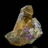 Quartz (variety smoky quartz), 'lepidolite'Mina Himalaya, Gem Hill, Distrito Mesa Grande, San Diego County, California, USA8.5 x 9.7 cm (Author: am mizunaka)