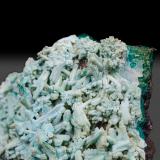 Chrysocolla after AragoniteMina 79, Chilito, Zona Hayden, Distrito Banner, Montes Dripping Spring, Condado Gila, Arizona, USA73.8 x 51.5 x 34.4 mm (Author: k-m.minerals)