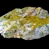Beaverita-(Cu) [Beaverite-(Cu)]<br />Mina Horn Silver, Frisco, distrito minero San Francisco, Condado Beaver, Utah, USA<br />7 x 3 cm.<br /> (Autor: Antonio P. López)