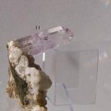 Quartz (var. phantom Amethyst Enhydro); Brandberg district, Namibia.
72x43x~50mm, main quartz to 42mm, 94g. GN&rsquo;s collection id 09NAQm001.
Taken in direct sunlight. (Author: Gerhard Niklasch)