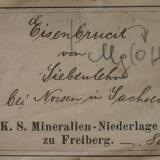 Bergakademie Freiberg label (1900) (Author: Andreas Gerstenberg)