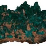 Dioptasa, Tsumeb (Namibia).
Tamaño: 2,3x3,6x1,5. (Autor: Andrés López)