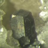 Cristal individual de pirargirita de 5 mms. Mina La Fuerza, Hiendelaencina, Guadalajara (Autor: Adrian Pesudo)