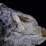 Calcita epimórfica sobre yeso<br />El Pilar de Jaravía, Pulpí, Comarca Levante Almeriense, Almería, Andalucía, España<br />11x10,7 cm. Cristal 7 cm.<br /> (Autor: Juan Luis Castanedo)