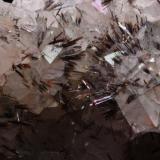 Goethita, Cuarzo (detalle)
Amerzgane, Ouarzazate, Marruecos
Tamaño de la pieza: 19,4 × 9,8 × 6,2 cm.
Los cristales de goethita forman abanicos que sobresalen hasta 8 mm desde los cristales de cuarzo. (Autor: Iván Blanco (PDM))