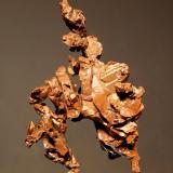 Copper
Relistian Mine, Gwinear, Cornwall, England
2.9 x 4.2 cm.
Back side of the above specimen. (Author: crosstimber)