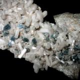 Apatite, quartz, pyrite
Kupfergrube mine, Sadisdorf, Erzgebirge, Saxony, Germany.
10 x 6,5 cm
Blue crystals up to 9 mm, excellent material for that locality! (Author: Andreas Gerstenberg)