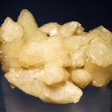 Calcite
Morococha District, Yauli Prov., Junin Dept., Peru
4.5 x 6.5 cm.
Sugary-textured, tan scalenohedral calcite crystals, several of which have a secondary growth forming a cap on the original termination. (Author: crosstimber)