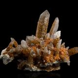 Spessartine on Quartz (variety smoky quartz)Tongbei, Yunxiao, Prefectura Zhangzhou, Provincia Fujian, China25,0 	x	25,0	x	16,5	cm (Author: MIM Museum)