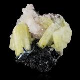 Ettringite with Calcite, Gaudefroyite and HematiteMina N'Chwaning II, Zona minera N'Chwaning, Kuruman, Kalahari manganese field (KMF), Provincia Septentrional del Cabo, Sudáfrica11,0	x	7,5	x	7,5	cm (Author: MIM Museum)